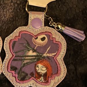 Jack and sally keychain